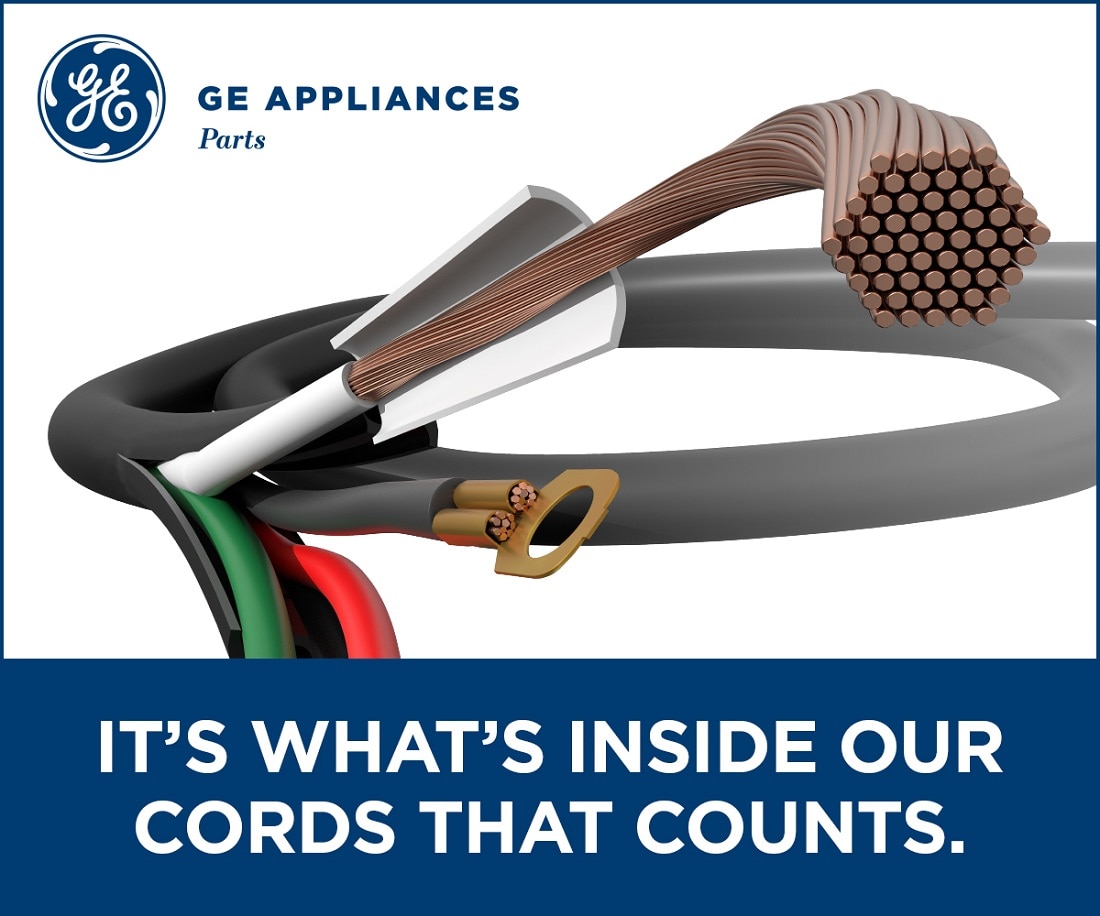 GE 5.4 ft. 3Prong Cord for BuiltIn Dishwashers WX09X70910